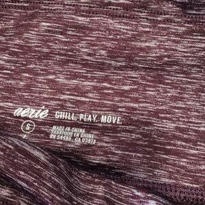 Women's Heathered Purple Arie chill play move Leggings NWOT